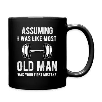 Supposons que je sois comme la plupart des personnes âgées - Mug uni - noir - Droite