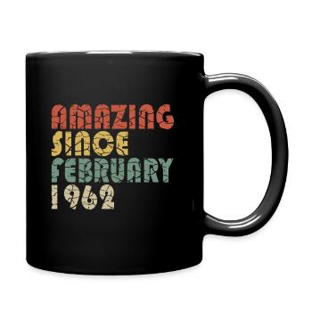 Février 1962 Anniversaire légendaire depuis 1962 - Mug uni - noir - Droite