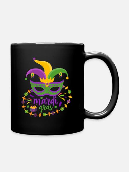 Mardi Gras - Tasse einfarbig - Schwarz