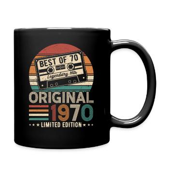 Légendaire chemise d’anniversaire vintage des années 1970 - Mug uni - noir - Droite
