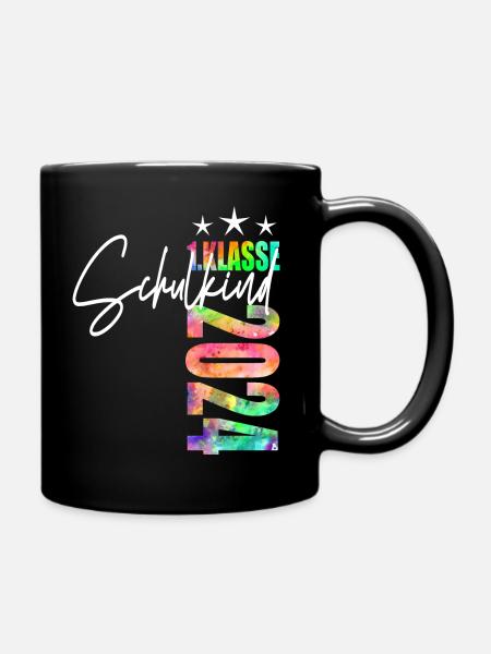 Schulkind 2024 - Tasse einfarbig - Schwarz