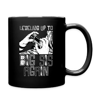 Promoted to Big Sis Again Leveling Up To Big Sis - Full Colour Mug - black - Right