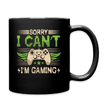 I'm Gaming Video Games Funny Gamer for Boys Teen - Full Colour Mug - black - Right