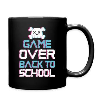 Funny Game Over Teacher Student Controller - Tasse einfarbig - Schwarz - Rechts