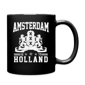 Amsterdam Pays-Bas Hollande Souvenir - Mug uni - noir - Droite