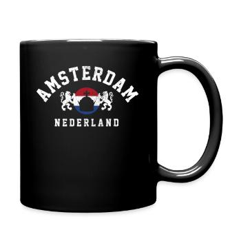 Amsterdam Pays-Bas Hollande Souvenir - Mug uni - noir - Droite