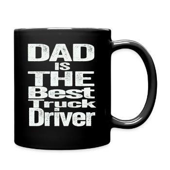 DAD IS THE BEST TRUCK DRIVER - Mug uni - noir - Droite
