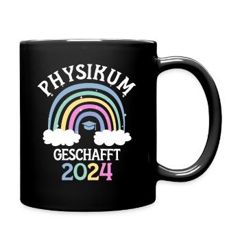 Physikum geschafft!!! Medizinstudent Universität - Tasse einfarbig - Schwarz - Rechts