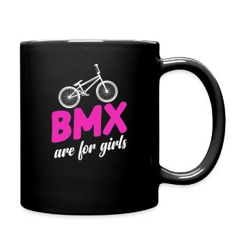 Bmx are for - Full Colour Mug - black - Right