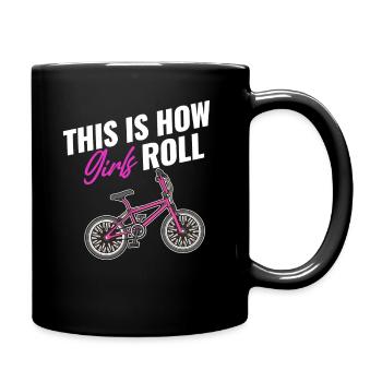So Rolling Girls Bmx Racing Automobile Triathlon - Full Colour Mug - black - Right