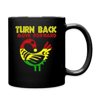 Sankofa Symbol Adinkra Ghana Black - Full Colour Mug - black - Right