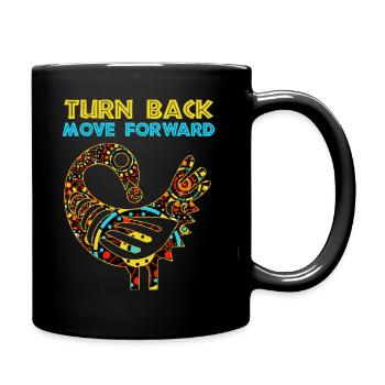 Sankofa Symbol Adinkra Ghana Black - Full Colour Mug - black - Right
