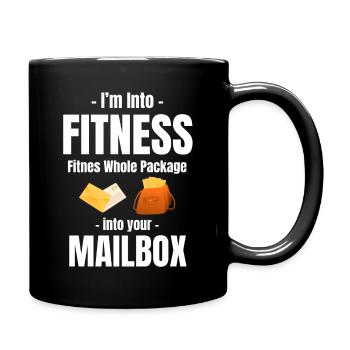 I'm Into Fitness Fitness Total Package In - Full Colour Mug - black - Right