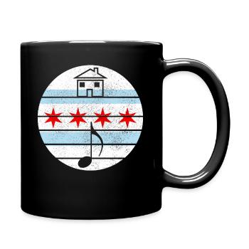 Chicago Illinois House Music - Full Colour Mug - black - Right
