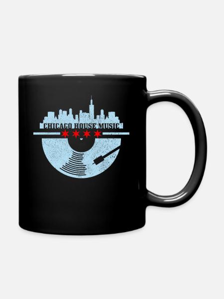 Chicago House Music, Illinois - Mug uni - noir