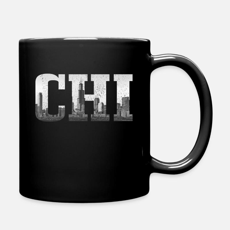 Chicago, Illinois - Tasse einfarbig - Schwarz