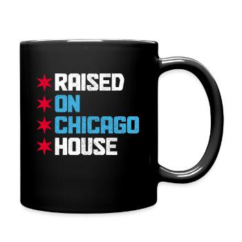 Chicago House Music, Illinois - Full Colour Mug - black - Right