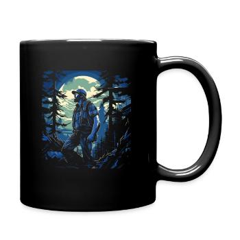 Randonnée T Trekking Outfit Hiking Motif Amoureux - Mug uni - noir - Droite