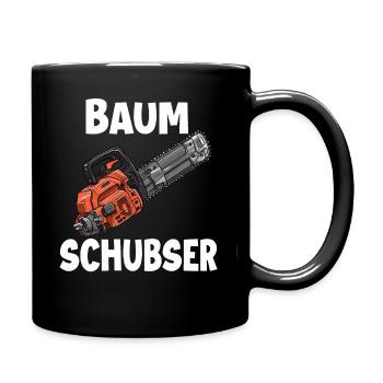 Holzfäller T | Lustiges Forstwirt Outfit | - Tasse einfarbig - Schwarz - Rechts