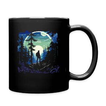 Amoureux de la nature Randonnée T pour Hiking - Mug uni - noir - Droite
