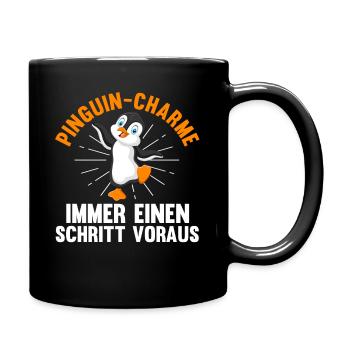 Cute Penguin - Full Colour Mug - black - Right