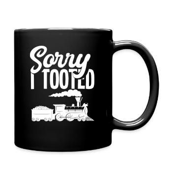 Train Driver Hobby Railroad Gift - Full Colour Mug - black - Right