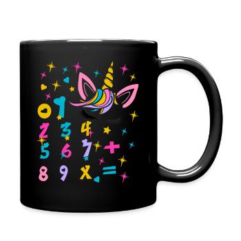 Numbers Day 2025 Math Dog Number Day Kids Gift - Full Colour Mug - black - Right