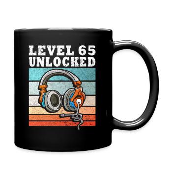 Level 65 Birthday Player 65 Years - Full Colour Mug - black - Right