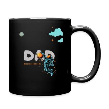 Extra Space papa anniversaire tee Shirt-premier voyage. - Mug uni - noir - Droite