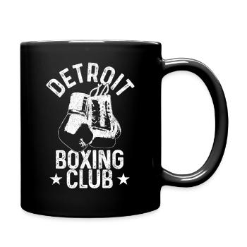 Detroit Michigan Boxing Club Boxer - Full Colour Mug - black - Right