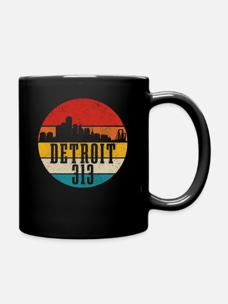 Detroit Michigan Motor City États-Unis Souvenir - Mug uni - noir