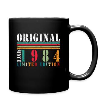 40th Birthday Vintage 1984 40 Years Gift - Full Colour Mug - black - Right