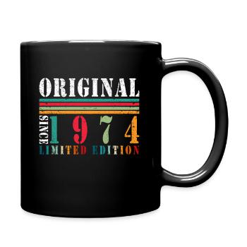 Born in 1974 Born in 1974 50 years old - Full Colour Mug - black - Right