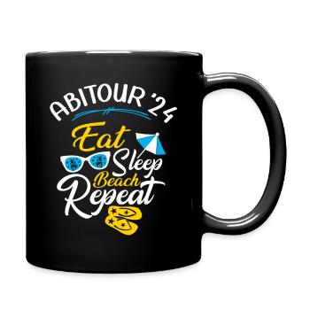 Abi Tour 2024 Abireise Abifahrt Abitur Party Feier - Tasse einfarbig - Schwarz - Rechts