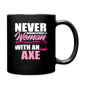 Axe Thrower Axe Throw Sports Wife Gift - Full Colour Mug - black - Right