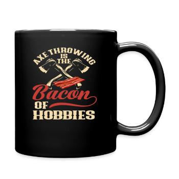 Lancer de hache Lancer de hache Bacon Sport - Mug uni - noir - Droite