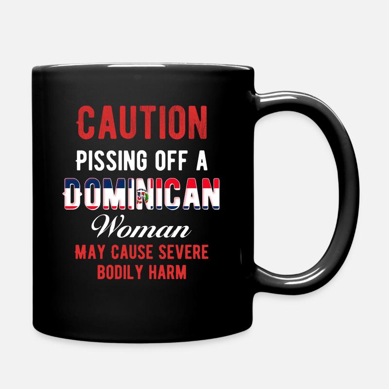 Beware: A Dominican Platano Mofongo - Full Colour Mug - black