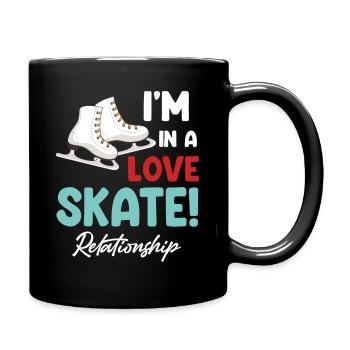 Je suis dans une relation amoureuse - Mug uni - noir - Droite