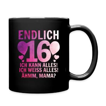 16 Anniversaire - Mug uni - noir - Droite