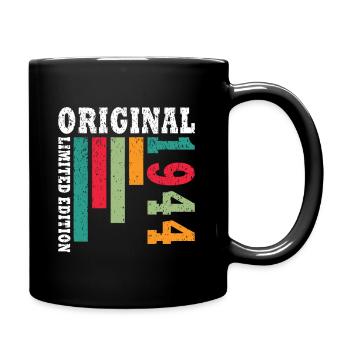 1944 Geburtstag geboren im Jahr 1944 Vintage Retro - Tasse einfarbig - Schwarz - Rechts