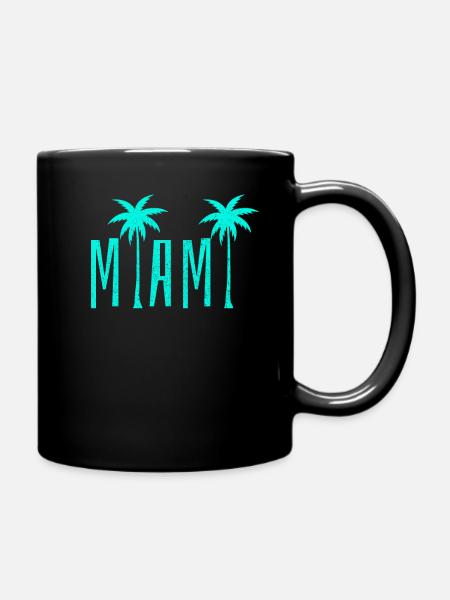 Miami Beach Florida USA Retro Vintage - Tasse einfarbig - Schwarz