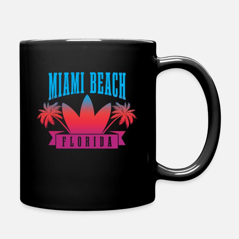 Miami Beach Florida USA Retro Vintage - Tasse einfarbig - Schwarz