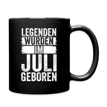 Les légendes sont nées en juillet - Mug uni - noir - Droite