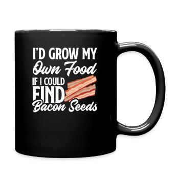 Bacon - Tasse einfarbig - Schwarz - Rechts