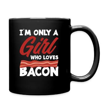 Bacon Bacon fille cadeau - Mug uni - noir - Droite
