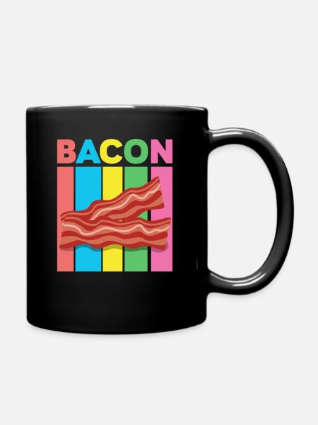 Retro Speck - Tasse einfarbig - Schwarz