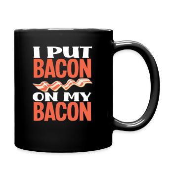 Speck Bacon Fett - Tasse einfarbig - Schwarz - Rechts