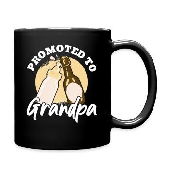 Promu au rang de grand-père - Mug uni - noir - Droite