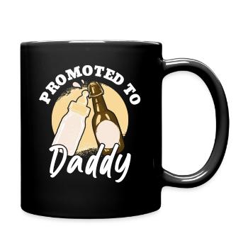 Dad 2024 in progress Promoted to dad - Full Colour Mug - black - Right