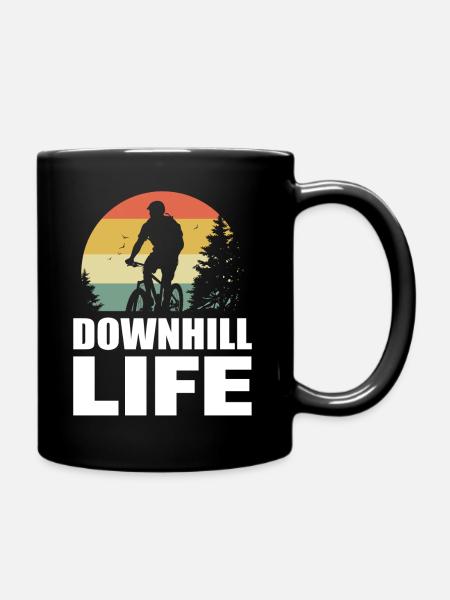 Mountainbiking Bergbiker - Tasse einfarbig - Schwarz